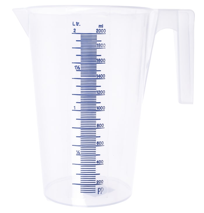 RS PRO, RS PRO PP 2L Beaker, 263-2564