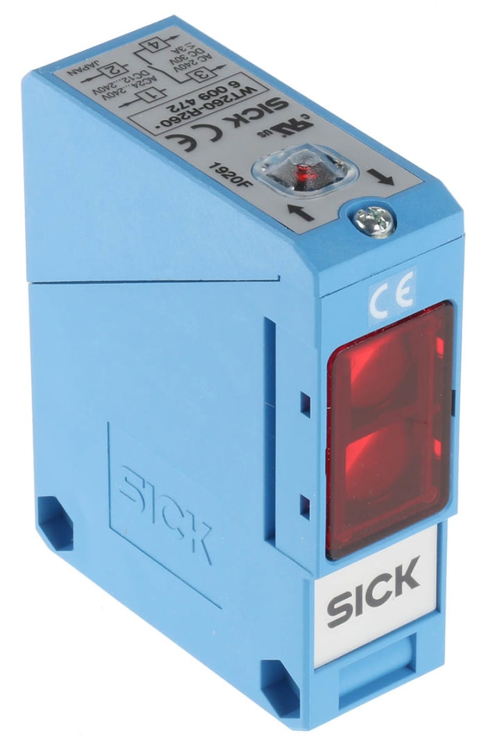 SICK Diffuse Photoelectric Sensor, Block Sensor, 380 mm Detection Range