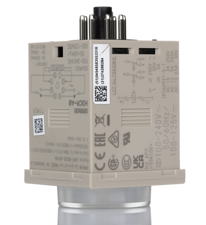 H3CR-A8 AC100-240/DC100-125 Omron | Omron H3CR Series Plug H3CR-A8 AC100-240/DC100-125 Omron | Omron H3CR Series Plug