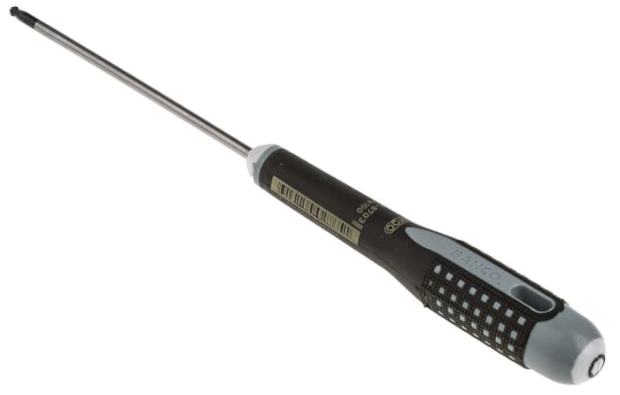 Bahco Ball End Hexagon  Screwdriver, 3 mm Tip, 100 mm Blade, 222 mm Overall