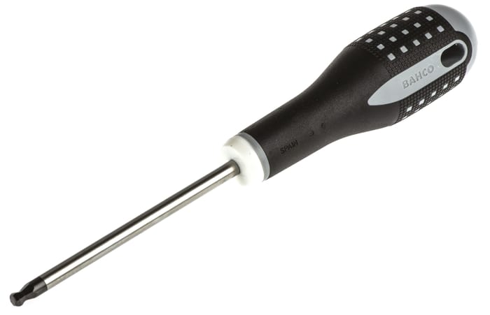 Bahco Ball End Hexagon  Screwdriver, 5 mm Tip, 100 mm Blade, 222 mm Overall