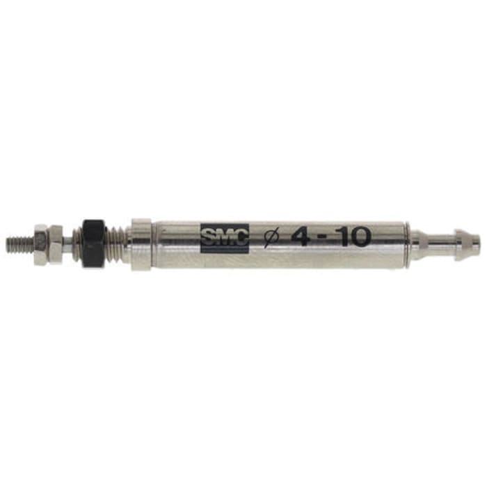 SMC Pneumatic Piston Rod Cylinder - 4mm Bore, 10mm Stroke, CJ1 Series, Single Acting
