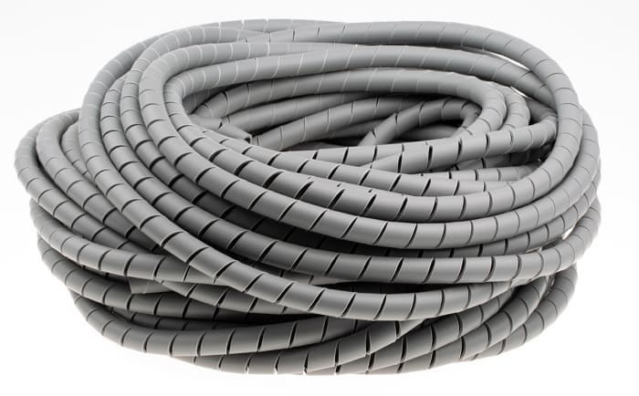 HellermannTyton Spiral Wrap, I.D 9.6mm, 19.2mm Polyolefin