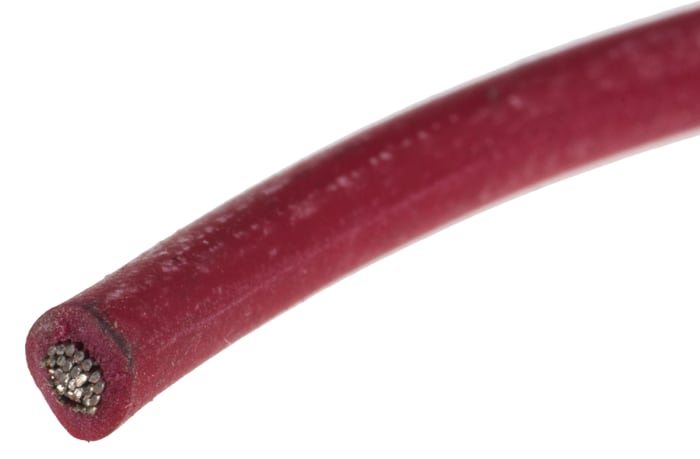 Cable de conexión RS PRO, área transversal 1 mm² Entornos hostiles Filamentos del Núcleo 32/0.2 mm Rojo, 500 V, long.
