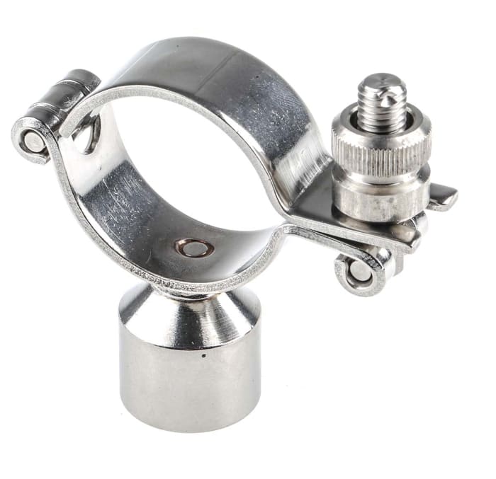 RS PRO, RS PRO Stainless Steel Silver Hinged Pipe Clamp, 1 1/2in, 265-5270