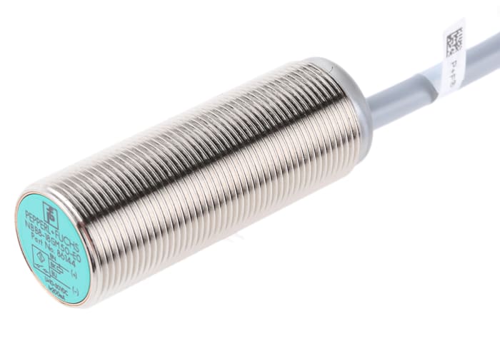Pepperl + Fuchs Inductive Threaded Barrel Proximity Sensor, M18, 8 mm Detection, NPN NO, 5 → 36 V dc