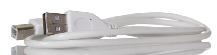 RS PRO USB 2.0, Male USB A to Male USB B, 800mm