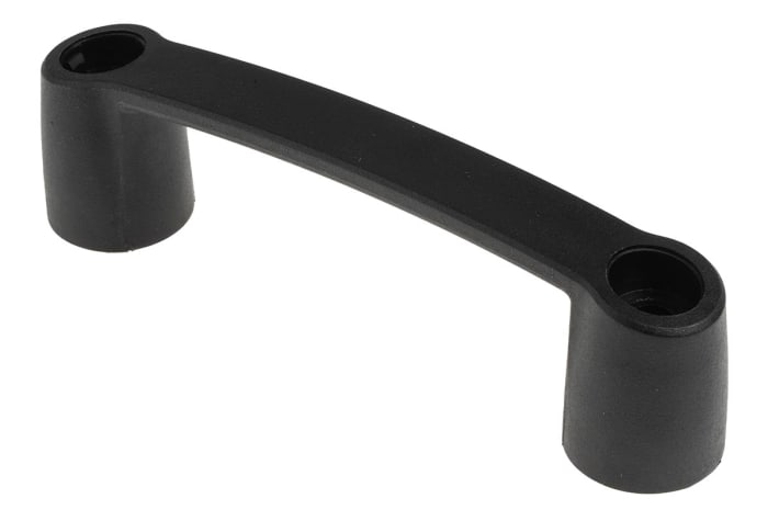 Poignée en Plastique RS PRO, entraxe 132mm, 163mm x 45 mm x 31mm, filetage M8 Fixations invisibles
