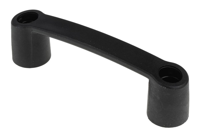 Poignée en Plastique RS PRO, 145mm x 40 mm x 29mm, filetage 8.5 mm Fixations invisibles