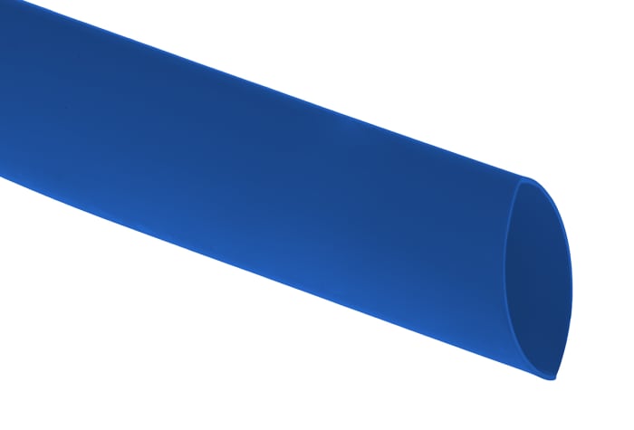 Gaine thermorétractable RS PRO, Diam. 9.5mm, Long. 1.2m, Rétreint 2:1, Bleu