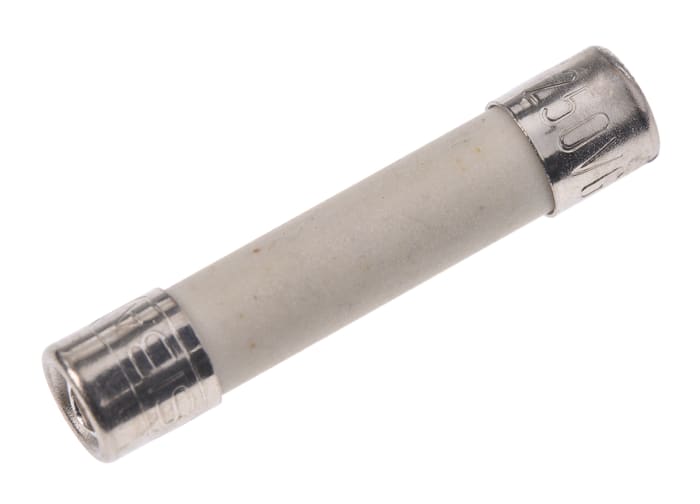 SIBA 4A F Ceramic Cartridge Fuse, 5 x 25mm