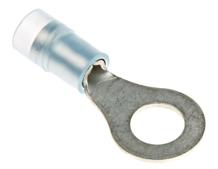RS PRO Insulated Ring Terminal, M6 Stud Size, 1.5mm² to 2.5mm² Wire Size, Blue