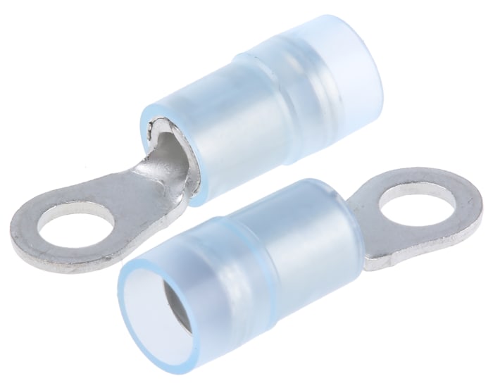 Cosses à œillet RS PRO, Isolée, Bleu, 2.5mm², M3.5, 6.6mm