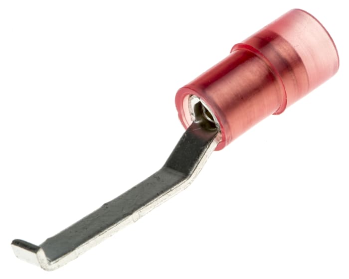 Cosse à sertir type languette Isolée RS PRO, 3mm x 0.75mm Rouge, 0.5mm² - 1.5mm²