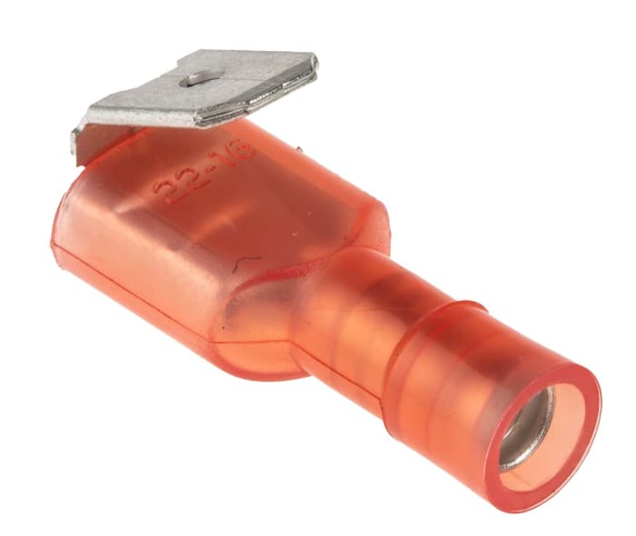RS PRO RS PRO Red Insulated Female Spade Connector Piggyback