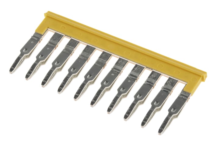 Weidmuller ZQV Series Jumper Bar for Use with DIN Rail Terminal Blocks