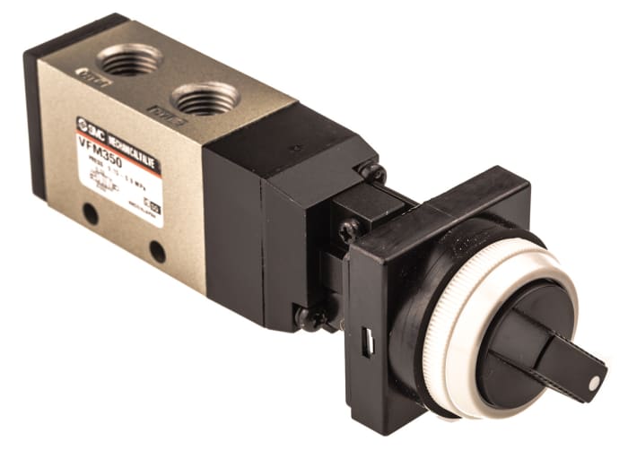 SMC Twist Selector 5/2 Pneumatic Manual Control Valve VFM300 Series, Rc 1/4, 1/4in, III B