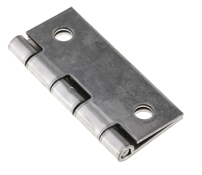 Pinet Stainless Steel Butt Hinge, Screw Fixing, 50mm x 40mm x 1.2mm