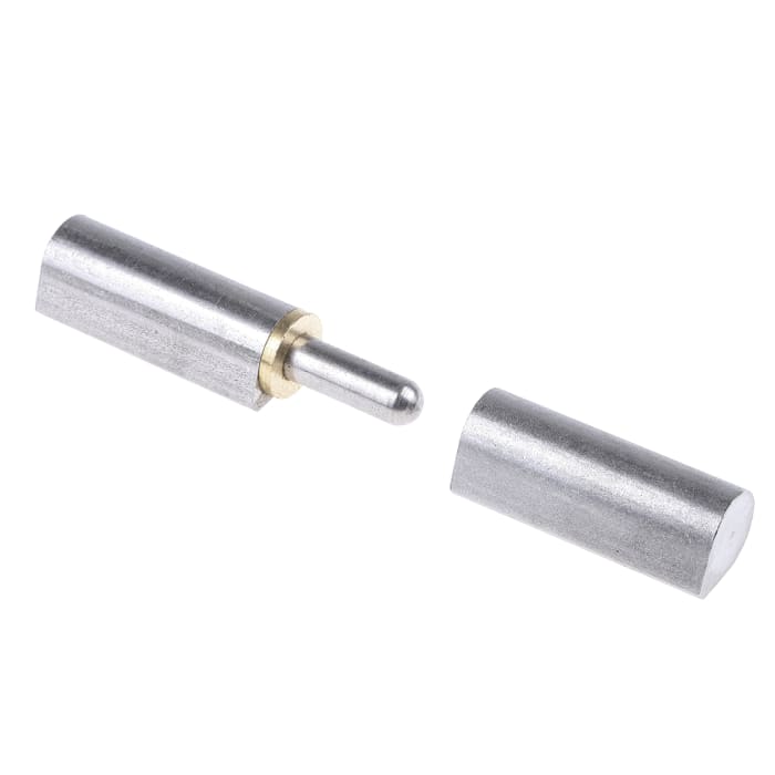 Charnière inox soudée, rondelle laiton