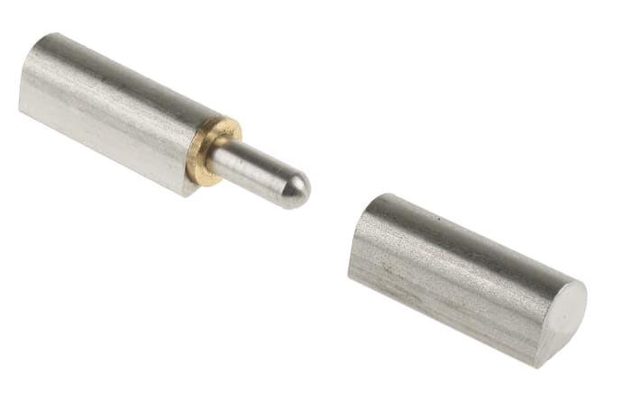 Pinet Stainless Steel Bullet Hinge, Weld-on Fixing, 100mm x 20mm