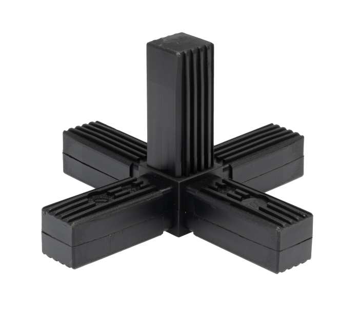 RS PRO Steel Core 5-Way Connector, Square Tube Connector, Strut Profile 25 mm