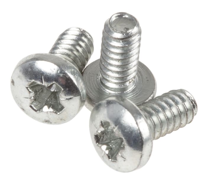 Tornillo de cabeza alomada con huella Pozidriv RS PRO No 4 UNC, de Acero Galvanizado brillante