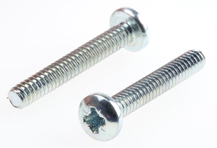 Tornillo de cabeza alomada con huella Pozidriv RS PRO No 4 UNC, de Acero Galvanizado brillante