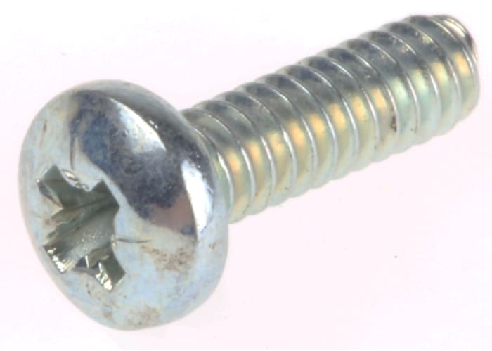 Tornillo de cabeza alomada con huella Pozidriv RS PRO No 4 UNC, de Acero Galvanizado brillante