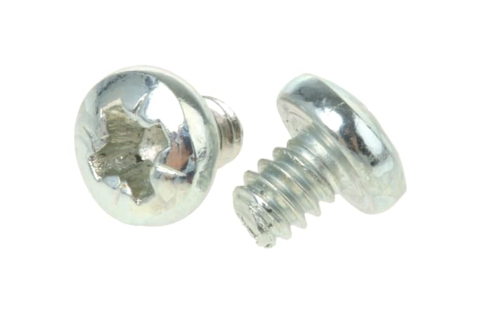 Tornillo de cabeza alomada con huella Pozidriv RS PRO No 6 UNC, de Acero Galvanizado brillante