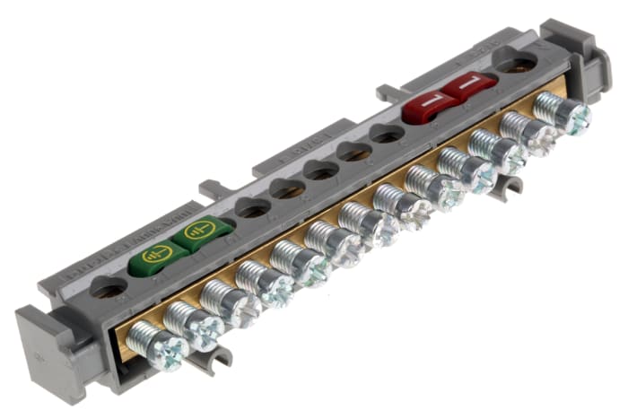 Legrand Distribution Block, 13 Way, 1.5 → 16 mm², 6 → 25 mm², 100A, 400 V ac