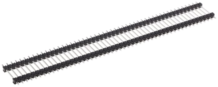 Samtec DW Series Straight Through Hole Pin Header, 50 Contact(s), 2.54 mm Pitch, 1 Row, Unshrouded