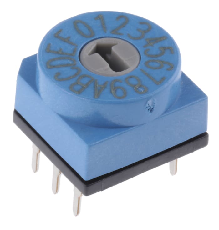 APEM 16 Way Through Hole DIP Switch SPST, Rotary Flush Actuator