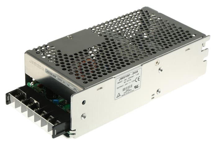 TDK-Lambda Embedded Switch Mode Power Supply SMPS, JWS100-24/A, 24V dc, 4.5A, 108W, 1 Output, 120 → 330 V dc, 85