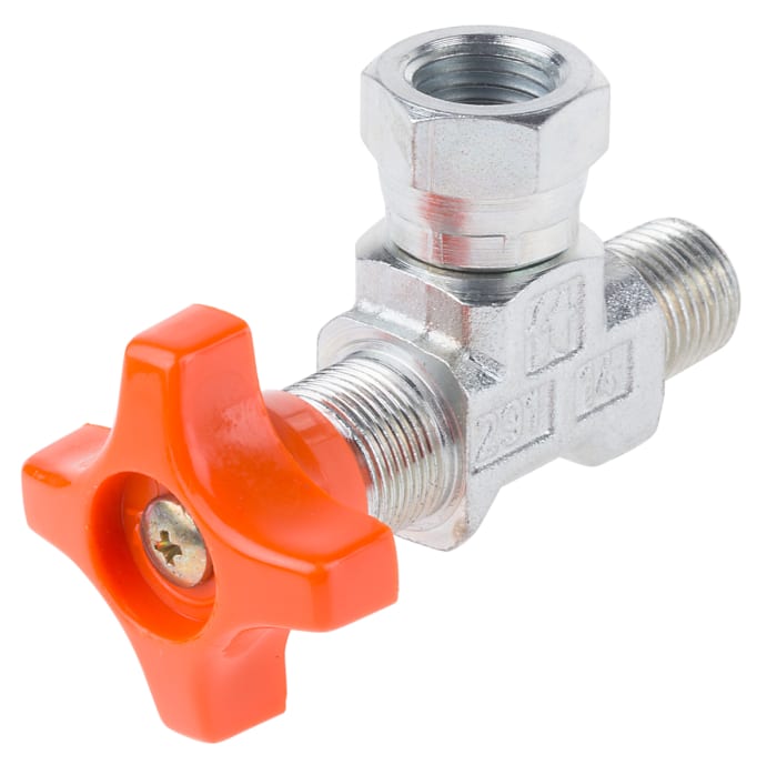RS PRO RS PRO Hydraulic Pressure Gauge Isolation Valve, G 1/4 Male