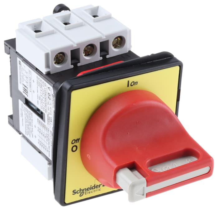 Interruptor seccionador, 3P, Corriente 12A, Potencia 7,5kW, IP20, IP65 TeSys