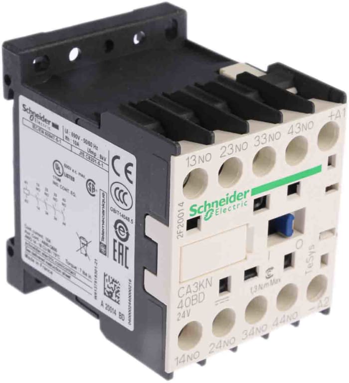 CA3KN40BD Schneider Electric | Schneider Electric Control Relay - 4NO