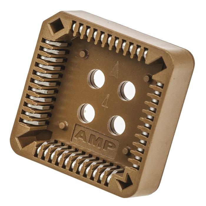 TE Connectivity 1.27mm Pitch 44 Way PLCC Socket