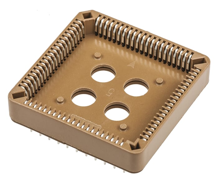 TE Connectivity 1.27mm Pitch 84 Way PLCC Socket