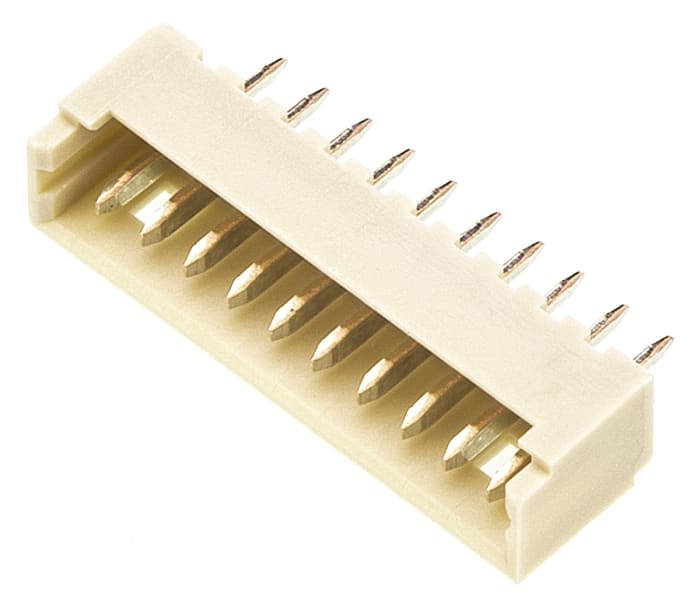 Molex PicoBlade Series Straight Through Hole PCB Header, 10 Contact(s), 1.25mm Pitch, 1 Row(s), Shrouded