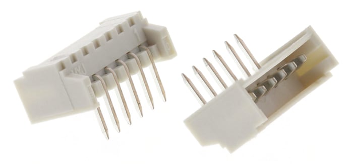 Molex PicoBlade Series Right Angle Through Hole PCB Header, 6 Contact(s), 1.25 mm Pitch, 1 Row, Shrouded