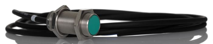 Pepperl + Fuchs Inductive Threaded Barrel Proximity Sensor, M18, 5 mm Detection, 2-Wire NO, 5 → 60 V dc