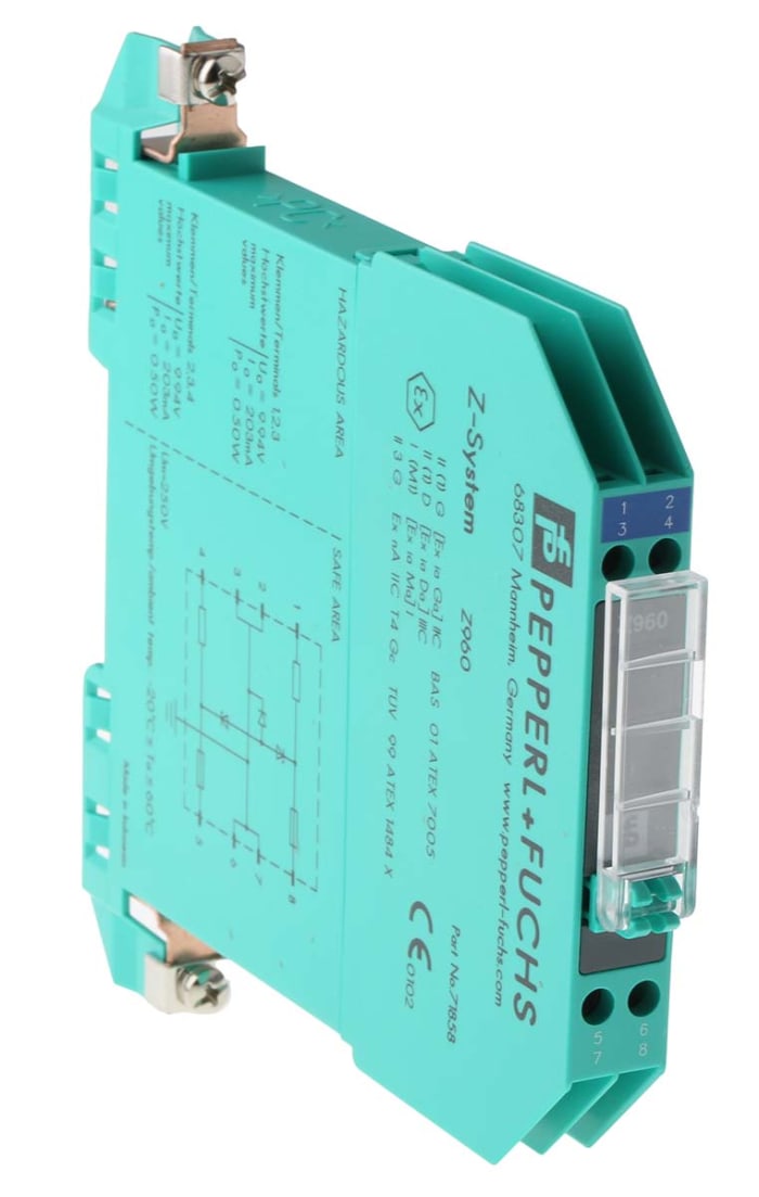 Pepperl + Fuchs 2 Channel Zener Barrier, ATEX