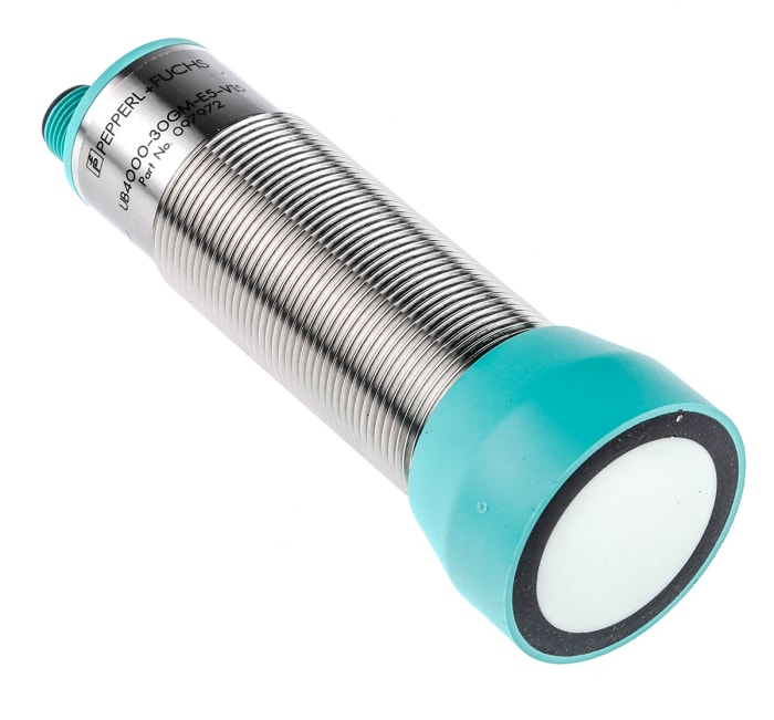 Pepperl + Fuchs Ultrasonic Threaded Barrel Proximity Sensor, M30, 4 m Detection, PNP NO/NC, 10 → 30 V dc