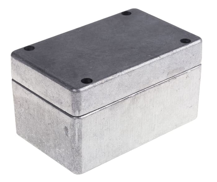 Weidmuller K Series Grey Aluminium Enclosure, IP66, IP67, IP68, Grey Lid, 72 x 130 x 82mm