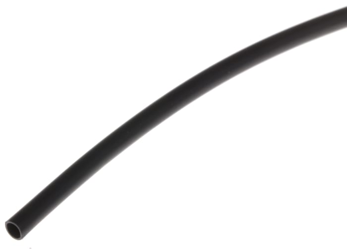 Gaine thermorétractable RS PRO, Dia. 1.5mm Noir rétreint 3:1, 1.2m