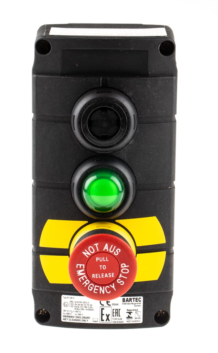 Bartec Control Station Switch - SPDT, IP66, IP67