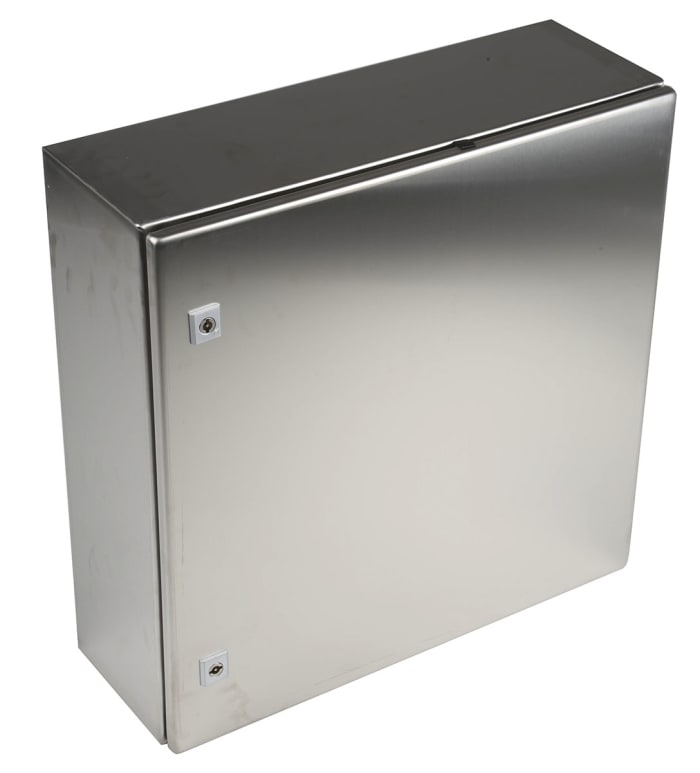 Caja de pared Rittal AE de Acero inoxidable 304 Sin Pintar, con placa de montaje, 600 x 600 x 210mm, IP66