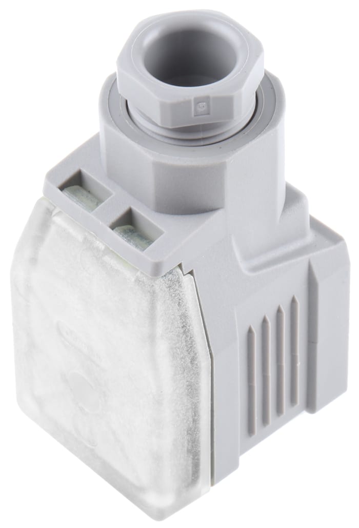 Hirschmann GDME 2P+E DIN 43650 A, Female Solenoid Valve Connector, 400 V ac Voltage