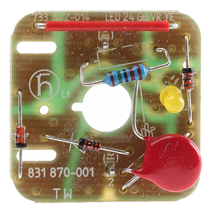 831870001 GDME LED 24 GB VR YE Hirschmann | Rectificador LED (amarillo ...