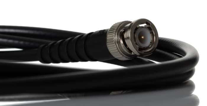 RS PRO | RS PRO BNC Series, 2 m, RG58 Coaxial Coaxial Cable 50 Ω, Black ...